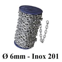 Dây xích INOX 201 [ Ø 6mm ]