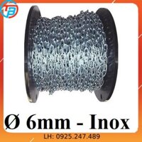 Dây xích INOX 304 Phi [ 6mm ] CÁP THÉP Thái Bình VinàN