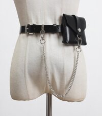 Dây xích móc đai quần 1 tầng titan không gỉ - Mâu 1