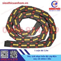 Dây xích nhựa luồn dây cáp điện máy cắt nhôm 2 đầu