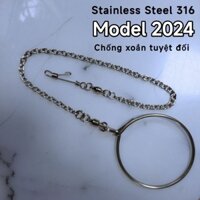 Dây xích size lớn cho vẹt macaw,cookatoo chất liệu inox cao cấp chưa kèm vòng khóa