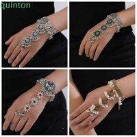 Dây Xích Tay QUINTON, Vòng Tay Phong Cách Dân Tộc Phong Cách Bohemian, Vàng Tinh Tế Retro Bạc Tua Rua Không Đều Lắc Tay Cặp Đôi