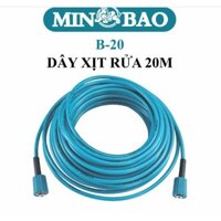 Dây xịt rửa xe 20M 2 đầu răng ,Sợi carbon 3 lớp, nhựa PU dẻo dai, chống va đập, bền bỉ chịu được áp lực nước tốt,MINBAO