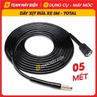 Dây xịt rửa xe 5m Total TGTHPH526, chất liệu PVC bền bỉ, chịu áp lực cao, chiều dài 5m, dây nhẹ dễ cuộn - Team Máy Điện
