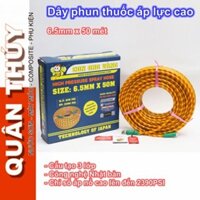 Dây xịt thuốc sâu dùng phun thuốc, dây rửa xe áp lực cao CON ONG VÀNG - dài 50m kích cỡ 6.5mm