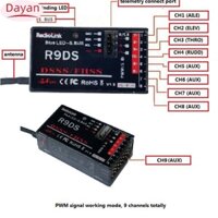 Dayan r9ds 2.4g 9ch dsss receiver cho radiolink at9 at10 transmitter rc helicopter multirotor hỗ trợ s-bus