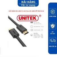 Dây,Cáp tín hiệu HDMI 10M YC142 Chính hãng Unitek Full HD 1080 hỗ trợ tivi HD 2K-4K