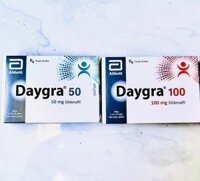 DAYGRA 100 Abbott-Mỹ (Sildenafil 100mg) điều trị rối loạn cương dương thay VIAGRA 100(1 vỉ x 4 viên)