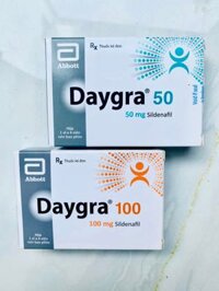 Daygra 50 (Sildenafil 50mg) Abbott Mỹ điều trị rối loạn cương dương thay thế Viagra (4 viên)
