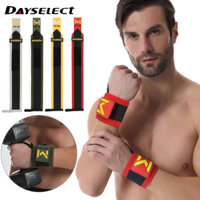 Dayselect 1 Cặp Nén Dây Đeo Cổ Tay Cử Tạ Cứng Kéo Quả Tạ Ngón Tay Cái Khóa Quấn Dây Đeo Tay