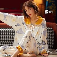 (DBO080) Đồ bộ mặc nhà thu đông dài tay CHUNKEER cao cấp