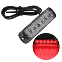 DC 12 V-24 V 18 W Đỏ 6LED Xe An Toàn Cảnh Báo Khẩn Cấp Flash Ánh Sáng Nhấp Nháy Thanh 1x