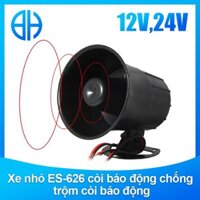 DC 12V /24V ，15W Buzzer Loa ES-626 Siren Chống trộm còi báo động công suất cao