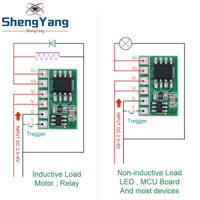 DC TZT 6A 3V 3.3V 3.7V 5V Công tắc điện tử Latch Double Stable State Self Lock Trigger Đố