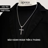 DC054 - Dây chuyền nam nữ mặt gậy bóng chày thập tự giá - Thép Titan - Phụ kiện trang sức Unisex Apous
