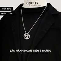 DC057 - Dây chuyền nam nữ mặt quả tạ giả cổ - Thép Titan - Phụ kiện trang sức Unisex Apous