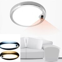 DC12V 5WRound Hand Wave Sensor LED Switch Cabinet Light Aluminum Kitchen Wardrobe Counter Lamp