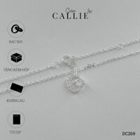 DC269 - DÂY CHUYỀN BẠC CALLIE SILVER MẶT TRĂNG 1 VIÊN ĐÁ
