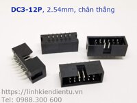 DC3-12P 2x6P DIP 2.54mm chân thẳng