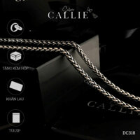 DC318 - Dây chuyền bạc kiểu xi Thái Callie Silver sợi vẩy rồng dày 4mm dài 65cm