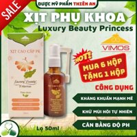 DD Xịt thơm phụ khoa , xịt rửa cao cấp LUXURY BEAUTY PRINCESS - khử nấm ngứa, khí hư, mùi hôi, viêm lô tuyên I II III