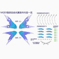 DDB MGEX 1/100 Strike Freedom Wing Effect parts
