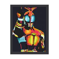 DDHHYY Kamen Rider Kabuto Home Wood Framework Art Prints Wall Decor Photos