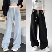 (DĐ)Quần Suông Nỉ Ống Rộng Nữ Chất Nỉ Dầy Dặn Mềm Mại Cạp Chun Co Dãn -Beemo