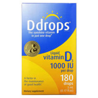 Ddrops Liquid Vitamin D3 1000 IU 0.17 fl oz (5 ml)