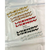 DDXM - v50BN - CẶP TEM CHỮ NỔI CỨNG ĐỦ MÀU DÁN XE VISION ĐỜI 2020 TRỞ LÊN CỰC ĐẸP