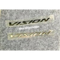 DDXM - V70H - TEM NỔI CỨNG CHẤT LIỆU NHƯ ZIN DÁN TRANG TRÍ CHO XE VISION ĐỜI 2020, 2021, 2022