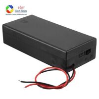 Đế 2 Pin 7.4V 18650 có nắp đậy - có switch ON/OFF tiện dụng