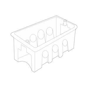 Đế âm nhựa dùng cho mặt át kiểu M Sino SG100/M