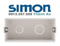 Đế âm tường cho ổ cắm đôi Series 50 và E6 Simon (Flush mouting boxes for twin sockets)
