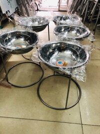 Đế ăn cho chó inox cao 30cm