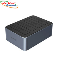 Đế Cắm Ổ Cứng (Docking) ORICO 6656C3-C-EU-GY-BP 4 khe cắm TypeC USB 3.2 Gen1 - Hàng Chính Hãng