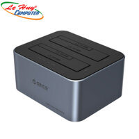 Đế Cắm Ổ Cứng (Docking) ORICO 6626C3-C-V1-EU-GY-BP-HW 2 Khe Cắm Type-C USB 3.2 Gen1 - Hàng Chính Hãng