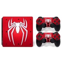 Đề can hình con nhện dán trang trí tay cầm chơi gamepad cho Sony PS4 Slim (A07)