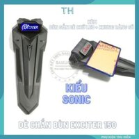 Dè chắn bùn sau xe exciter 150 kiểu sonic kèm đèn led gắn dè và khung bảng số