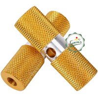 Để chân xe đạp - Gác chân nhôm hình tròn xi màu