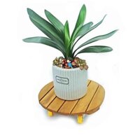 Đế chậu cây có bánh xe Tròn R40 (chịu lực 200kg) để chậu cây/bình gas/bình nước A3