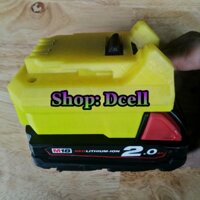 Đế Chuyển Pin Milwaukee Cho Máy Dewalt 18v In 3D Nhựa Chịu Lực Siêu Bền - Milwaukee Sang Dewalt