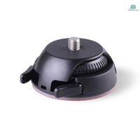 Đế cố định Giá đỡ gắn phát hành nhanh Bao gồm khóa + Thay thế băng dính đế phẳng và cong cho máy ảnh Samsung Gear 360 Ricoh Theta S / SC / MallcenTOP4