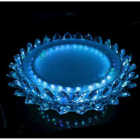 Đế Đài Sen Pha Lê Tròn Đôn Đỡ Tượng Phật Có Remote Thay Đổi Màu - Phật Giáo Diệu Ngọc