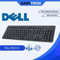 Dễ DÀNG | Dell KB212-B SOFT / QUITE Keys Bàn phím có dây USB 104 phím màu đen (Đã qua sử dụng / Đã qua sử dụng)