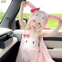 Dễ DÀNG Kawaii Kuromi Hello Kitty Đồ Bơi One Piece Sanrio Anime Dễ Thương Đồ Bơi Tay Ngắn Nhanh Khô Đi Biển Quần Áo Quà Tặng Cho Bé Gái