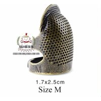 Đê đe tay Cherish bằng kim loại bảo vệ ngón tay khi thêu thùa, may vá - Bách hóa Na Na Handmade DIY Shop - Size M