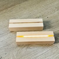 ĐẾ ĐÈN LED 3D BẰNG GỖ GẮN PIN TRANG TRÍ DIY SIÊU TIỆN LỢI T.CRAFT HOUSE-NVLG
