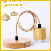 Đế đèn trần GUSTAVA, Ổ cắm vít bằng gỗ E27 Giá đỡ đèn treo, Đèn màu tự nhiên một đầu cổ điển Đế chụp đèn cho phòng ngủ / nhà hàng / khách sạn / quán bar