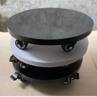 Đế Di Chuyển Chậu Cây Composite Có Bánh Xe Sắt Bọc Cao Su Chịu Tải  - Kệ Để Đồ Có Bánh Xe Di Chuyển
